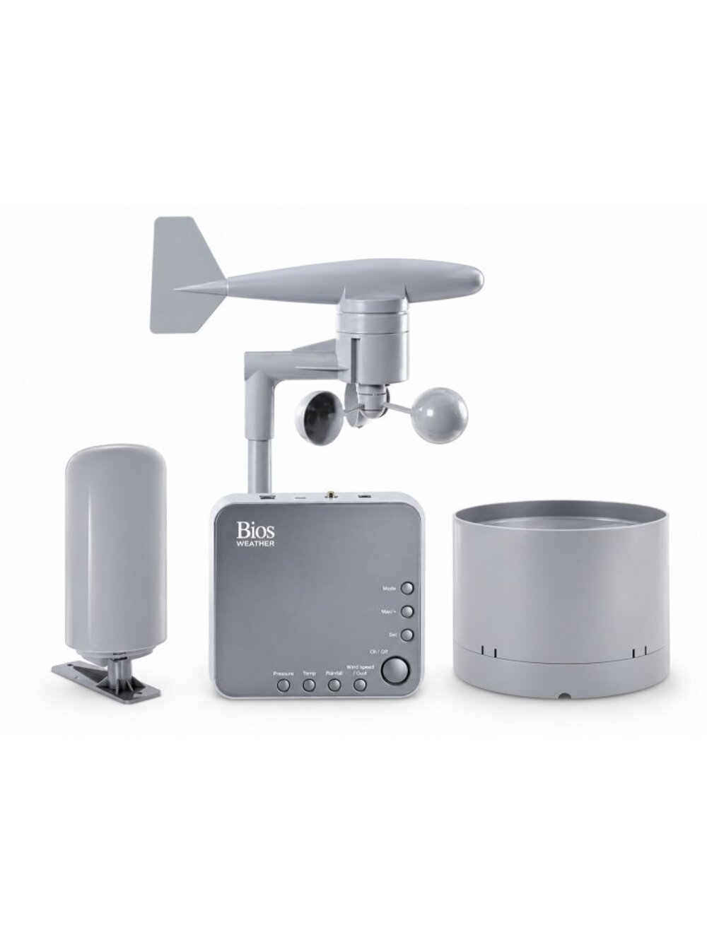 BIOS Weather BW971 Home Weather Station TV Wind Rain Temperature Television